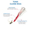 Offshore Fishing Gear: 4.5" Tuna Clone Rigs Red/White 6 pcs