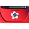 Bling My Bug Magnetic VW Beetle Decal Blue Daisy