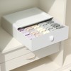 Tynulox Underwear Organizer Drawer, 15 Cells Plastic Socks Drawer, Stackable