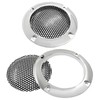 Unlorspy 4pcs Silver Round Speaker Grills Cover 2 Inch Car