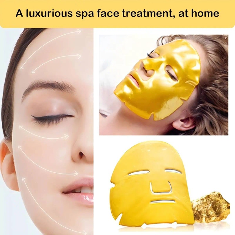 Mascarilla Facial Colageno Dorada Hidratante