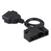 Cable Adaptador, 7 Pines a 16 Pines OBD2 OBDII Cable