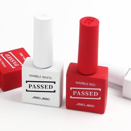 Jello Jello national examination drawing marble gel red white 2-piece set / 젤로젤로 국가고시 드로잉 마블젤 레드 화이트 2종 세트