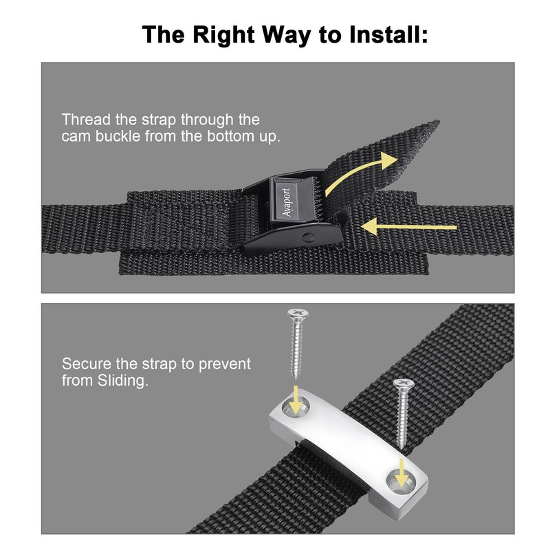 Ayaport Battery Tie Down Strap Battery Box Hold Down Kit