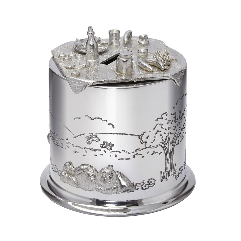 Wentworth Pewter - Teddy Bears Picnic Pewter Money Box, Baby