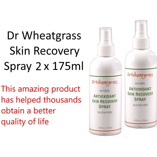 2 x 175ml Dr Wheatgrass Antioxidant Skin Recovery Spray  Gluten free