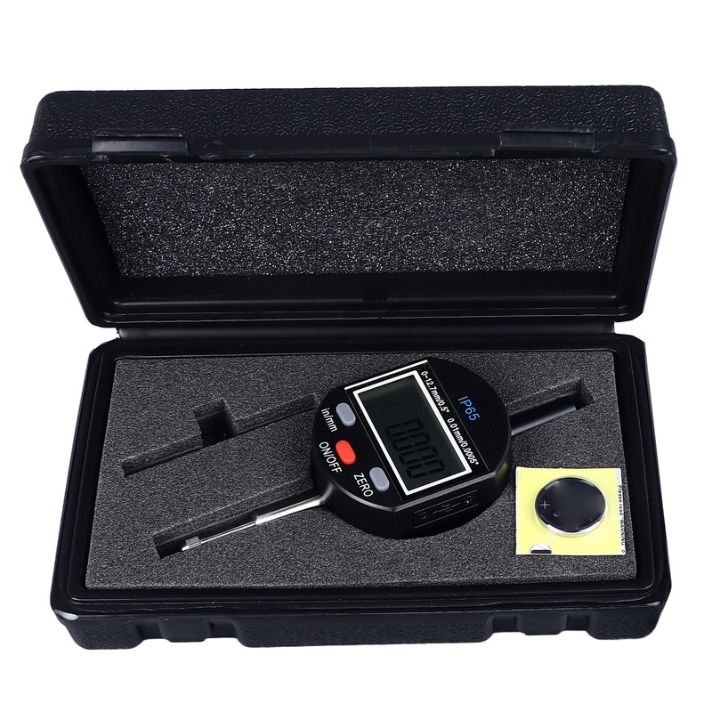 Digital Dial Indicator 0‑12.7mm Range 0.01mm Resolution IP65 Waterproof Digital