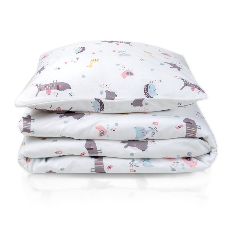 Jersey Bed Linen Heart Mint Size80x80 + 35x40 cm