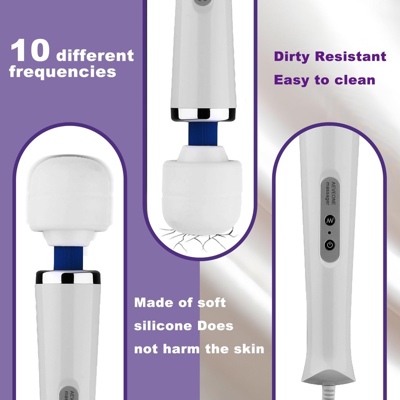 AEVEONE Wired Powerful Handheld Wand Massager, Strong Personal Vibration Massage