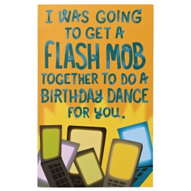 american greetings divertido Flash Mob tarjeta de cumpleaños, varios colores (5540822)