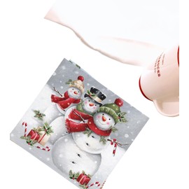 20-ct 13x13 Christmas Napkins for Decoupage Snowman Napkins Christmas Paper Napkins Christmas Napkins Paper Christmas Napkins for Kids Snowman Paper Napkins Christmas Napkins Disposable Cute Smile
