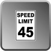3 Pack Reflective 45 MPH Speed Limit Sticker