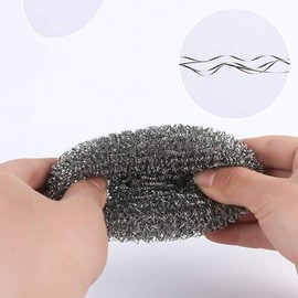 6PK Spiffy 11cm Jumbo Heavy Duty Stainless Steel Dishwashing Scourers Scrub