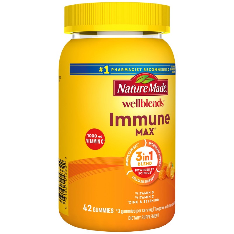 Nature Made Nature Made Wellblends ImmuneMAX Gummies, Vitamin C 1000mg