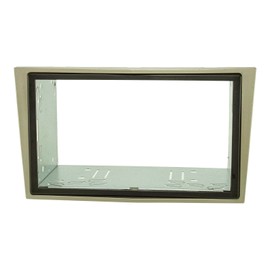 tomzz Audio 2439-140 Double DIN Radio Fascia Set Compatible with Opel Antara Astra H Zafira B Corsa D Tigra Satin Stone with Installation Kit