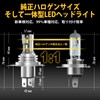 RUICC 12V-24V H4 LED Headlight, Hi/Lo, Compatible with Vehicle Inspection,