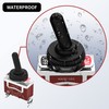RVBOATPAT Waterproof Toggle Switch 12V with Mounting Bracket SPST ON/Off