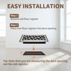 SANYCASA 4x8 Inches Air Floor Vents Register Ease Adjust Air