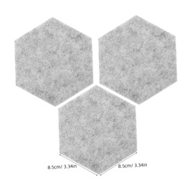 Operitacx 2 Sätze Filz Tischuntersetzer und Platzdeckchen Isolierende Hexagon Untersetzer für Kaffeetassen und Teetassen Strapazierfähige und Dekorative Möbelunterlagen