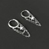 Chain Earrings for Women Gold Silver Hoop Earrings Layered Chain