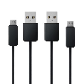 FSQWUR Micro USB Replacement Charging Cable Cord for Beats by Dr. Dre Studio Solo 3 2 2.0 Powerbeats 3 2 Wireless Headphones, Pill 2.0 Speakers - 2 Pack