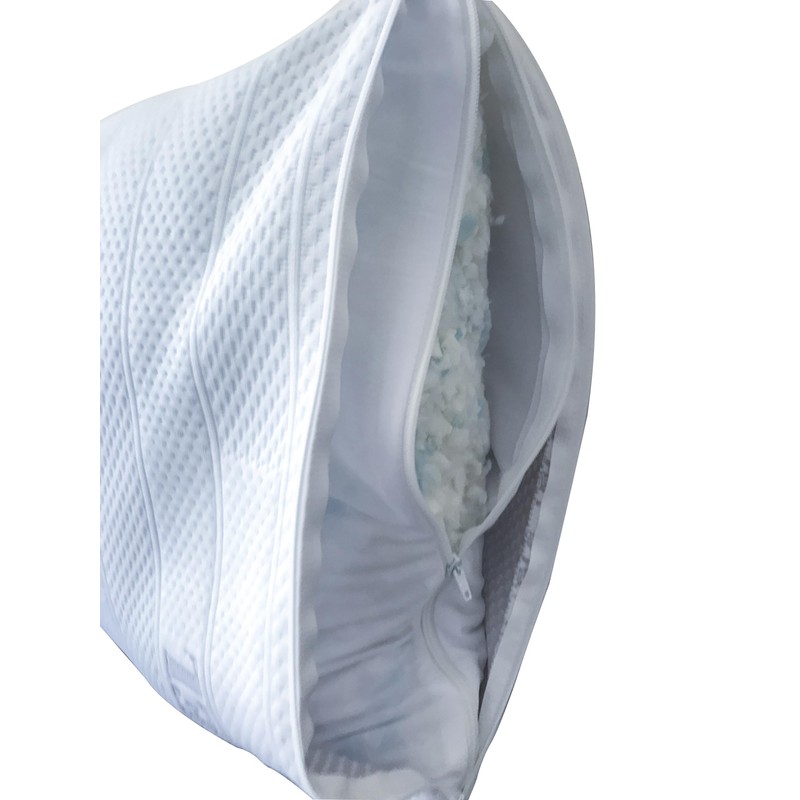 Arc4life Adjustable Memory Foam Neck Pillow Cooling Fabric Queen