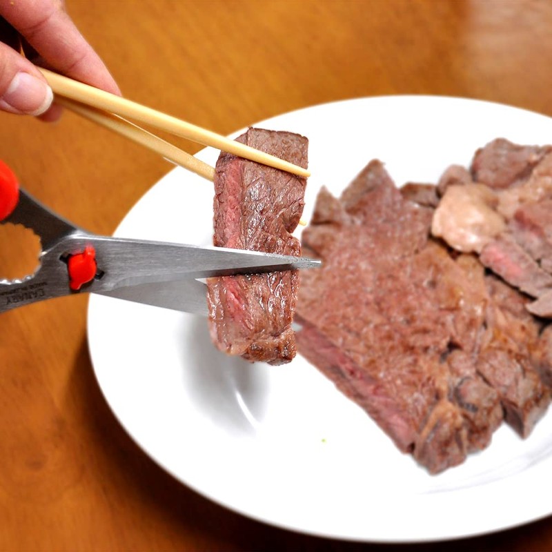 Hasegawa Cutlery TH-175 Scissors for Table Kitchen Red