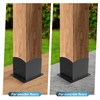 Post Base 4 Pcs, 6"x 6" (Inner Size 5.6"x5.6") Wood