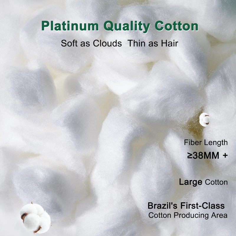 YOUR MOON Fluffy Support Bed Pillow Standard Size, Super Soft