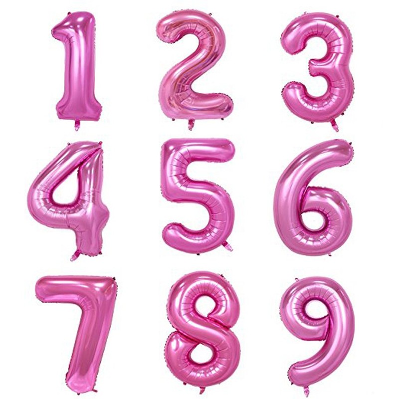 Tellpet Number 7 Balloon, 7th Birthday Party Decorations Sign for