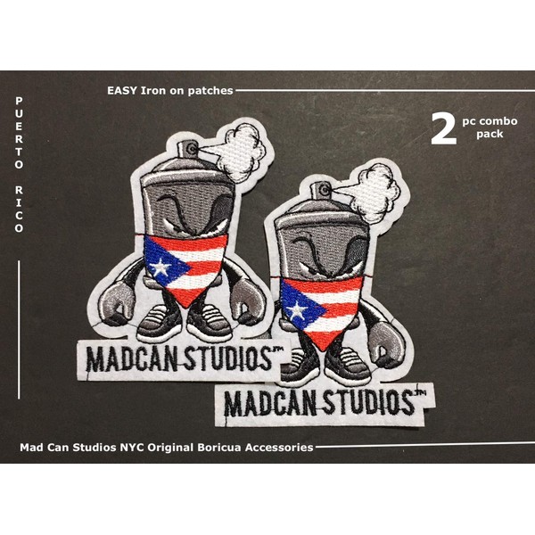 Puerto Rico Flag Iron on Clothing Patches Boricua Puerto Rican