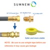 24 Feet 1/2-Inch ID Natural Gas Hose with Quick Connect