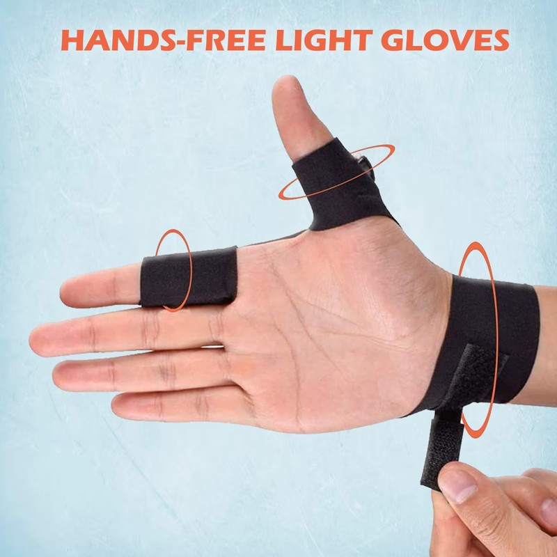 Evapure LED Flashlight Gloves – Hands-Free Light Gloves with Finger