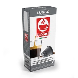 Bonini Coffee Pods, Nespresso Compatible LUNGO Coffee Pods, 5 Packs Coffee Capsules/Pods. Each Pack 10 Pods Total 50 Pods. 100% Italian coffee