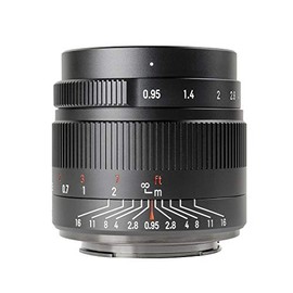 7artisans 35mm F0.95 Large Aperture APS-C Lens Manual Fixed Lens for Panasonic/Olympus M4/3 MFT Mount Mirrorless Camera(Black)
