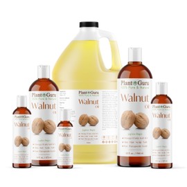 Walnut Oil Gallon 7.5 lbs. Bulk Wholesale - Cold Pressed 100% Pure Natural - Skin, Body, Face, Hair Growth and Moisturizer. Great For Creams, Lotions, Lip balm and Soap Making