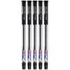 ELKOS BLACK Ballpoint Pens, 0.7mm Fine Point, Pack of 5,