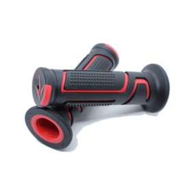 Beatus Bike Handle Grip, 88.6 ft (22.2 m), Universal Use, Left and Right Set, Rubber Color, Colorful (Red)