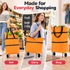 Foldable Shopping Bag for Grocery Runs – Large-Capacity Polyester Tote