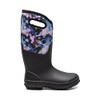 Bogs Womens Classic Tall Boot Rain, Cosmos Print-Black, 7