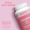Colágeno Hidrolizado Antianging Wonu 120 Capsulas De 40mg Con Biotina,