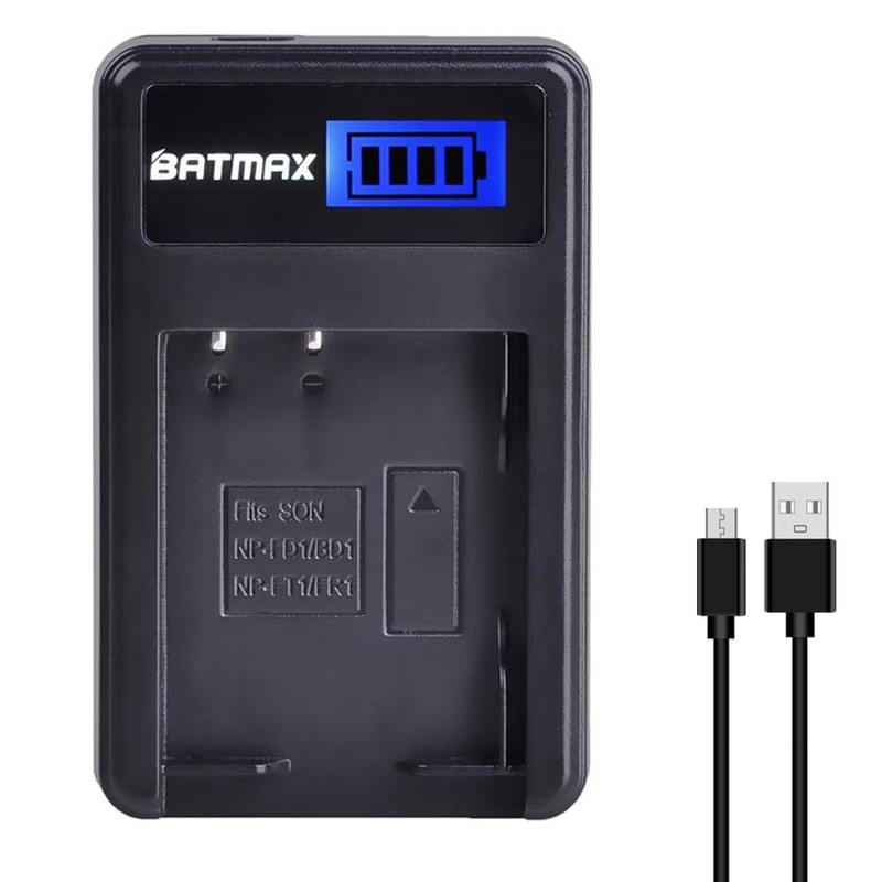 Batmax 2X 1260mAh NP-FR1 NP FR1 Battery + LCD USB