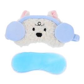 TOVINANNA Light Blocking Sleep Mask for Women Adorable Cartoon Animal Design Comfortable Skin Friendly Eye Mask for Travel Nighttime Use for