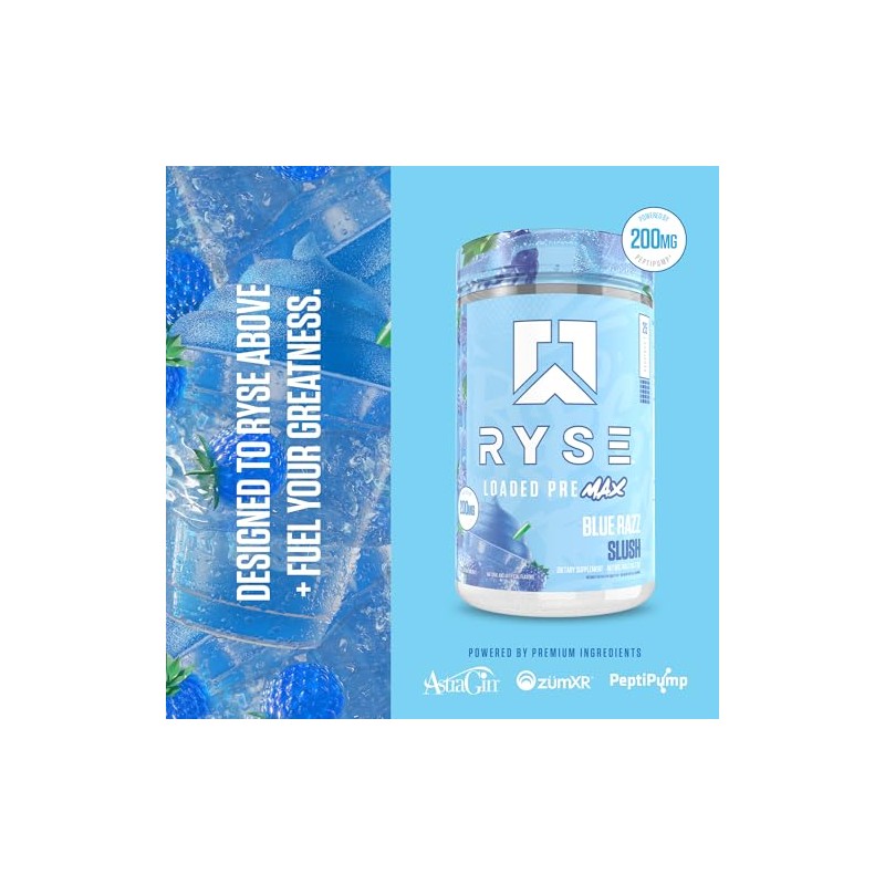 RYSE Loaded Pre Max – Blue Razz Slush – 25