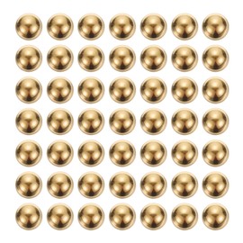 uxcell 200pcs Precision Solid Brass Bearing Balls 6mm Industrial Brass Ball Spheres for Machinery, Automotive, and DIY