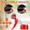 DIYSELF 16oz Spray Bottles 4 Pack, Heavy Duty Refillable Spray