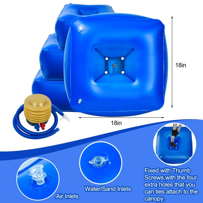 Inflatable Canopy Float Kit, 18 x 18 x 10 Inch