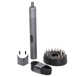 Electric Screwdriver Set with 24 Drill Bits Automatic Brake 8 Gear Adjustment for Glasses Watches Cameras