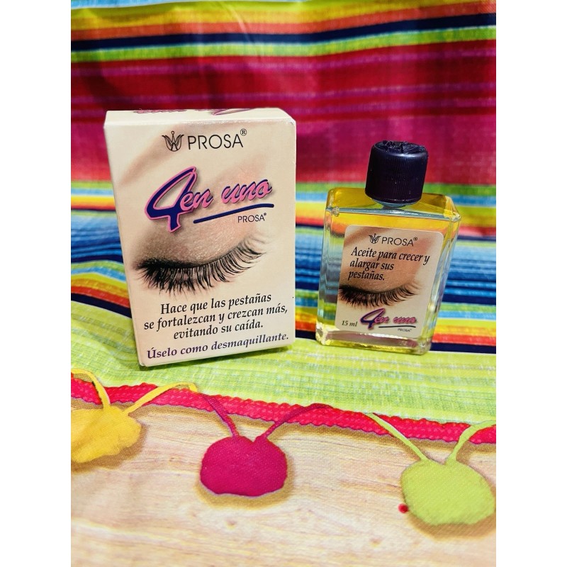 4pc. Set Prosa 4 en 1 Mascara/Volume<wbr/>/Waterproof/Oi<wbr/>l Lengthening & Mask