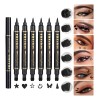 Set De Lápices Delineadores De Ojos Impermeables Doble Punta